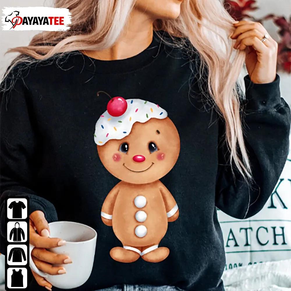 Hallmark Christmas Halloween Cute Gingerbread Person Sweatshirts Shirt Hoodie - Ingenious Gifts Your Whole Family