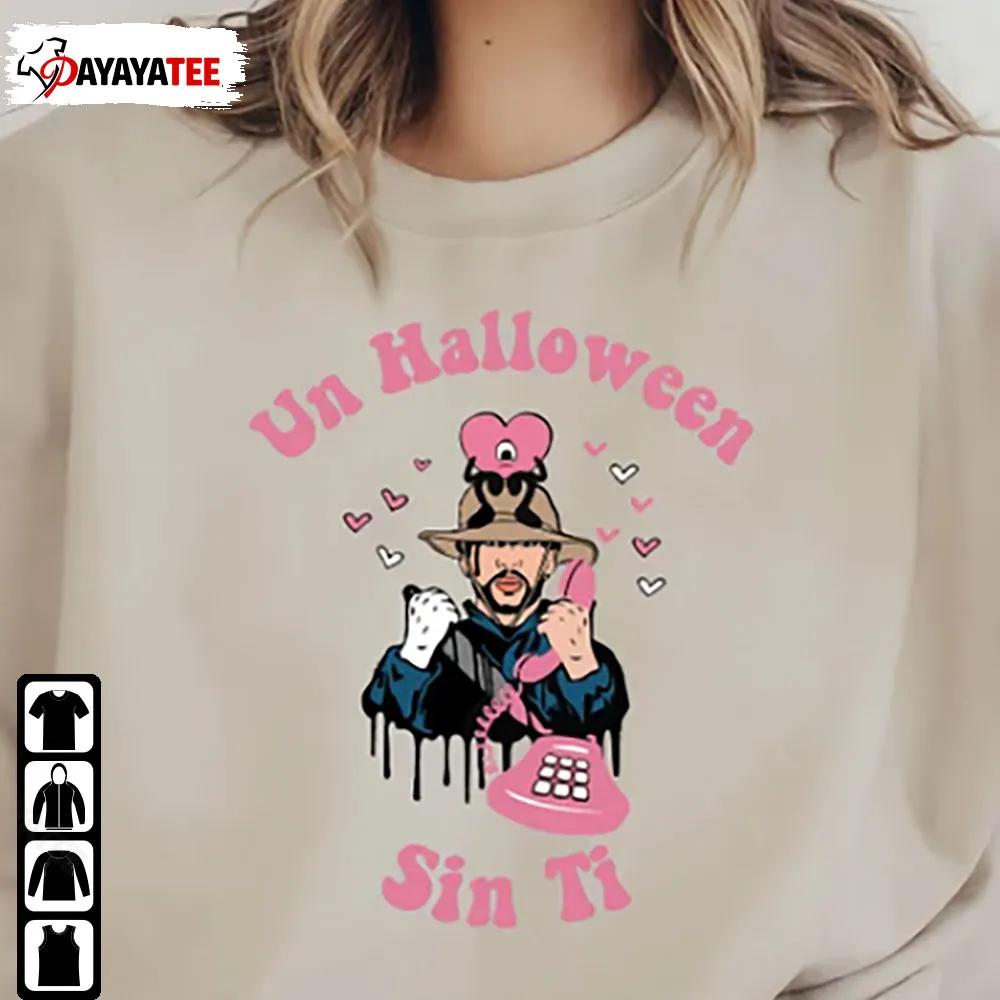 Halloween Bad Bunny Shirt Un Halloween Sin Ti Unisex Merch Gift - Ingenious Gifts Your Whole Family
