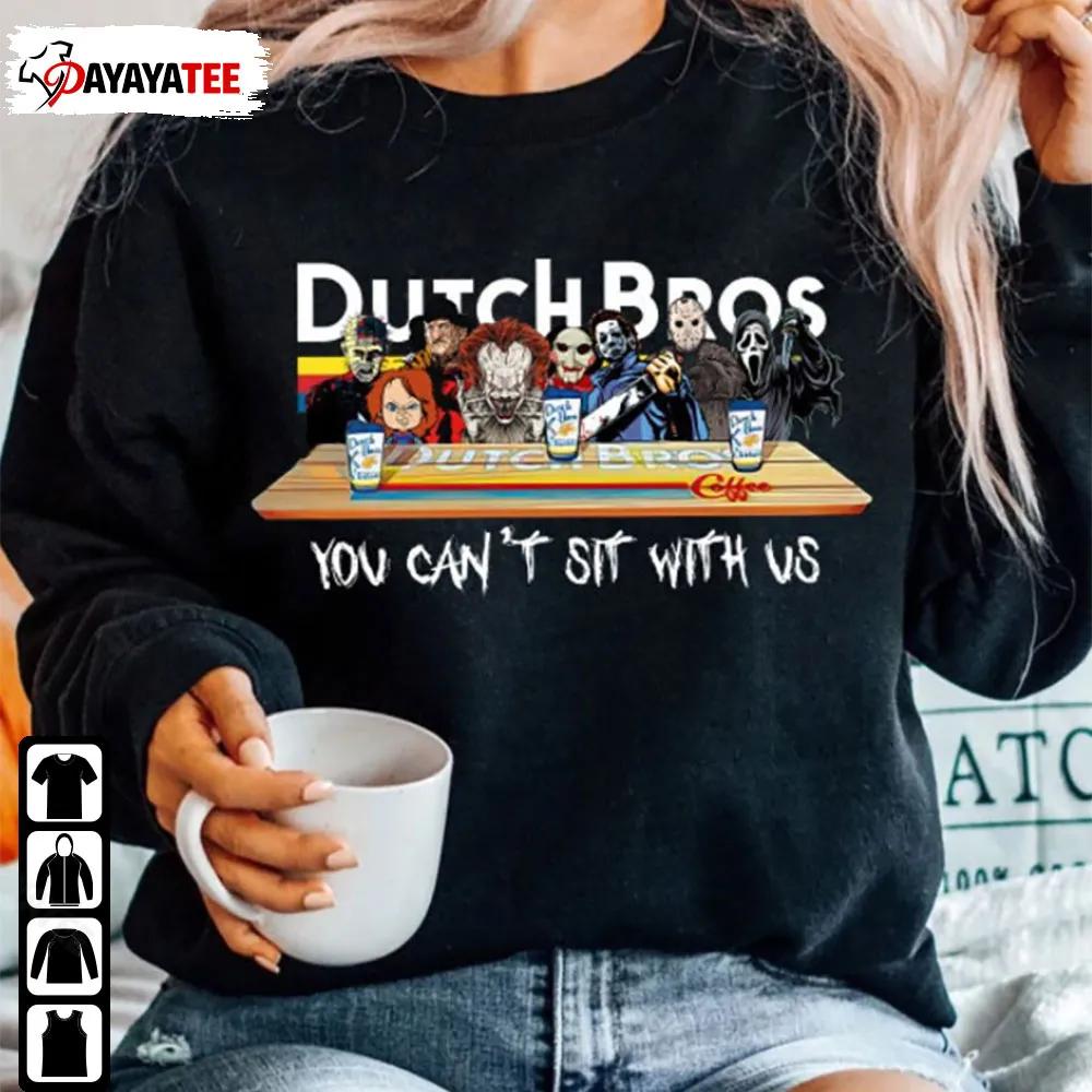 Halloween Dutch Movies Characters At Bros Coffee Horror Movie Shirt - Ingenious Gifts Your Whole Family