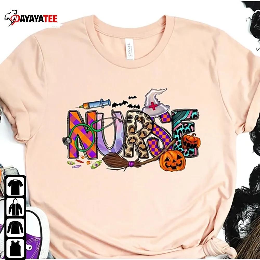 Halloween Nurse Shirt Nursing Witch Trick Or Treat Unisex - Ingenious Gifts Your Whole Family
