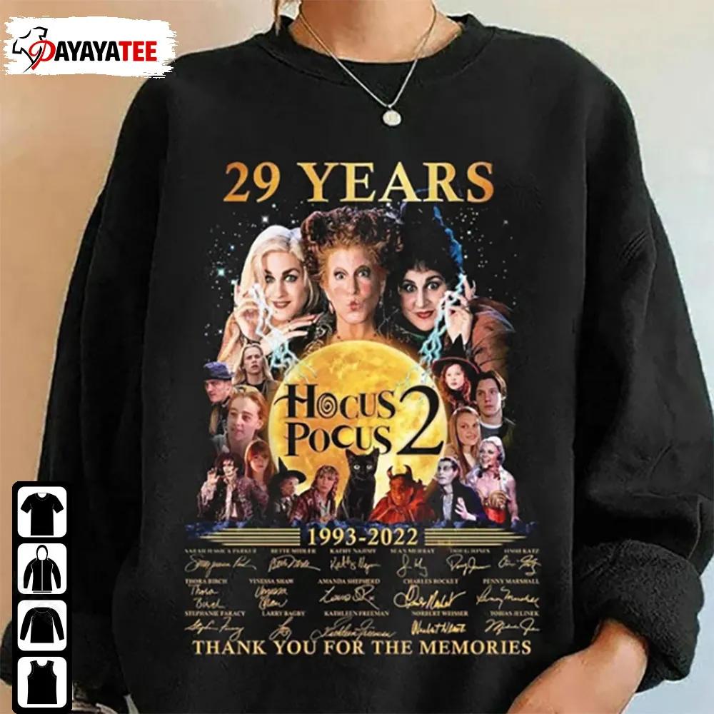 Hocus Pocus 29 Years Anniversary Shirt Sanderson Sisters Halloween Unisex - Ingenious Gifts Your Whole Family