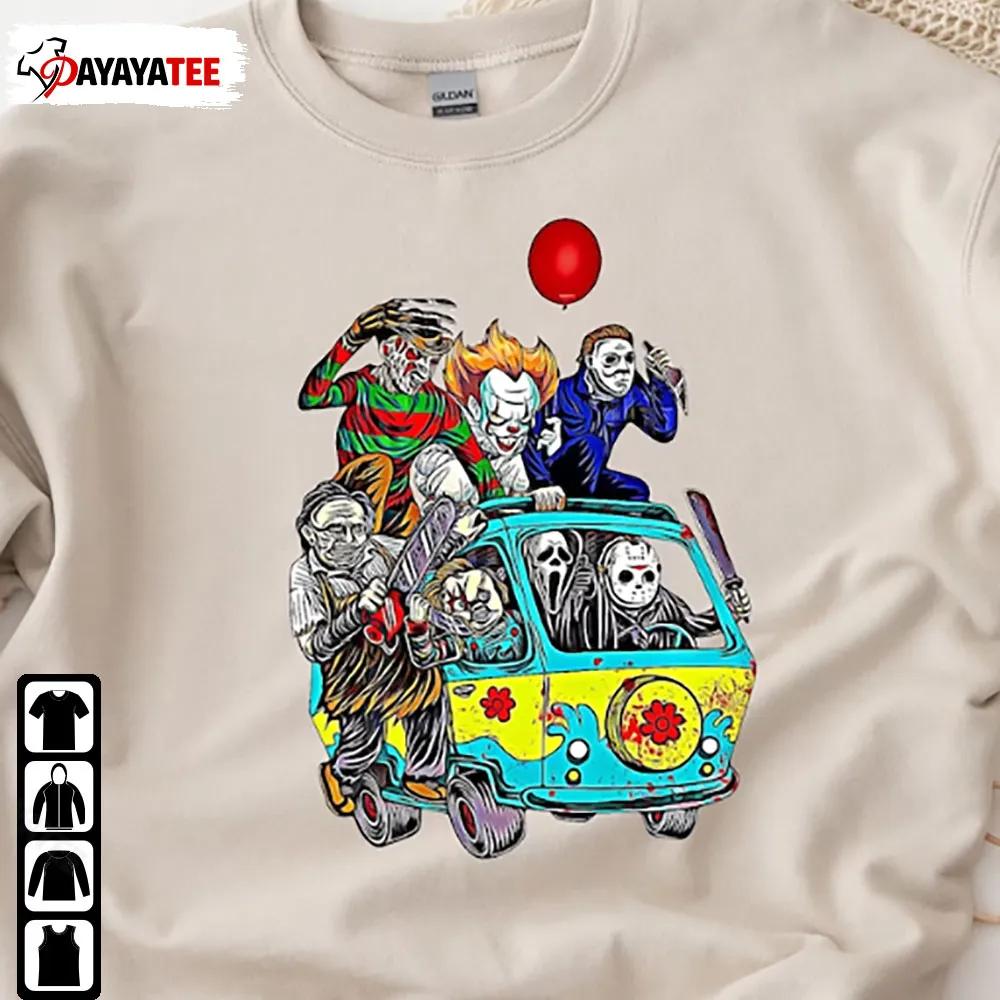 Horror Movie Characters Shirt Sweatshirt Horror Fan Gift - Ingenious Gifts Your Whole Family