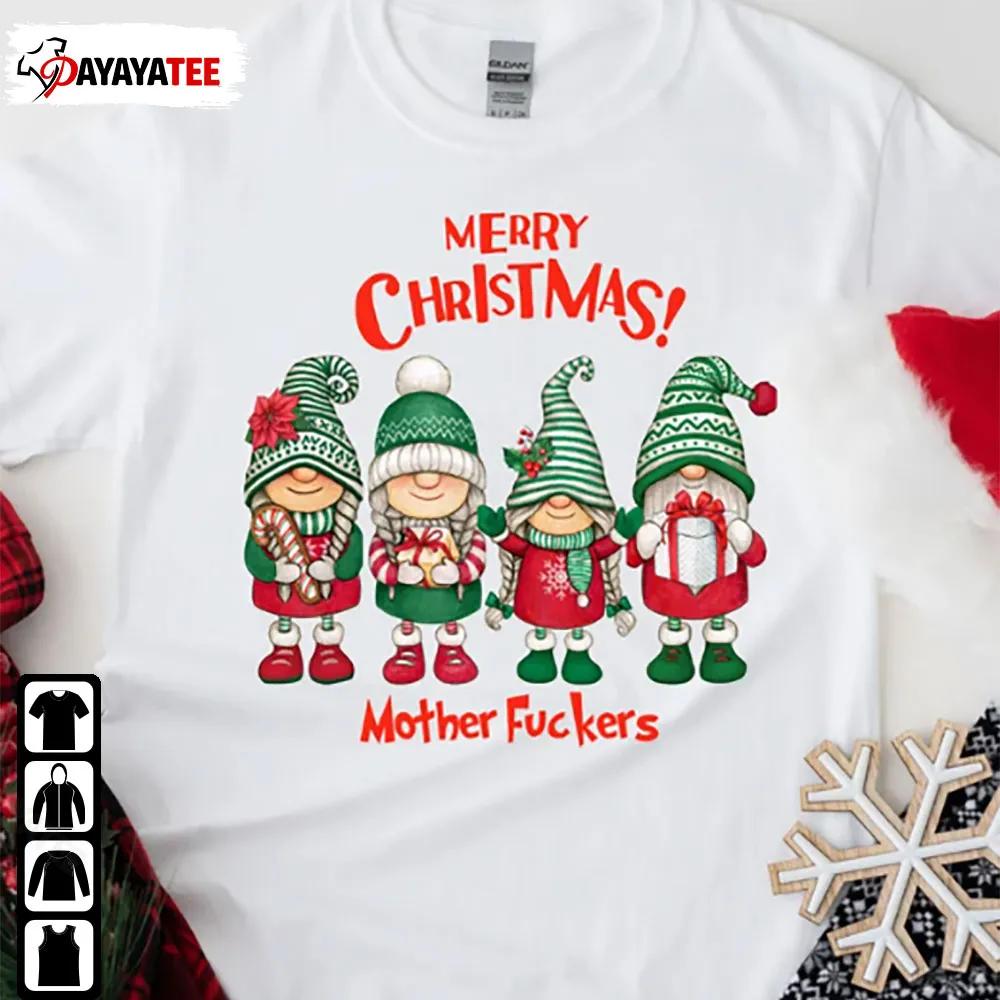 Hot Cocoa Merry Christmas Mother Fuckers Gnome Shirt Christmas Gift - Ingenious Gifts Your Whole Family