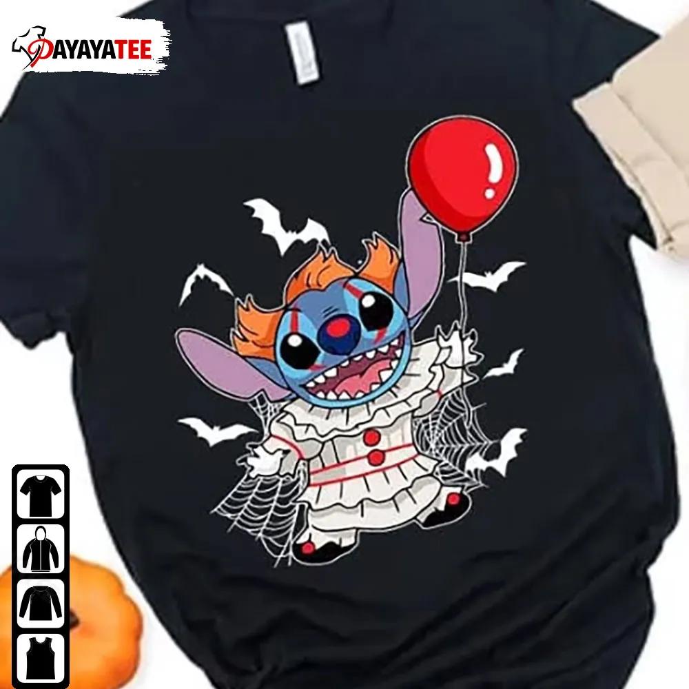 It Pennywise Stitch Hallowwen Shirt Disney Horror Movie Characters - Ingenious Gifts Your Whole Family