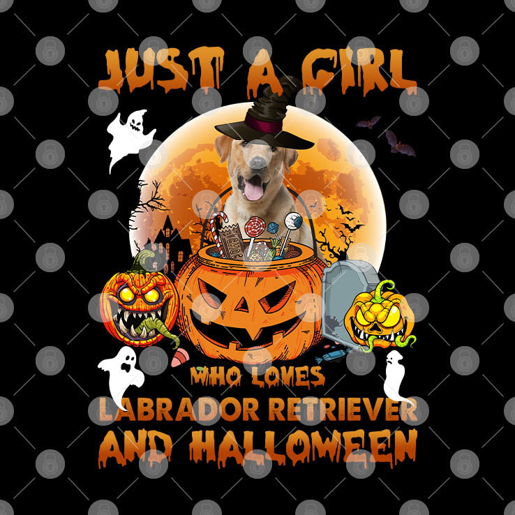 Just A Girl Who Loves Labrador Retriever And Halloween Shirt