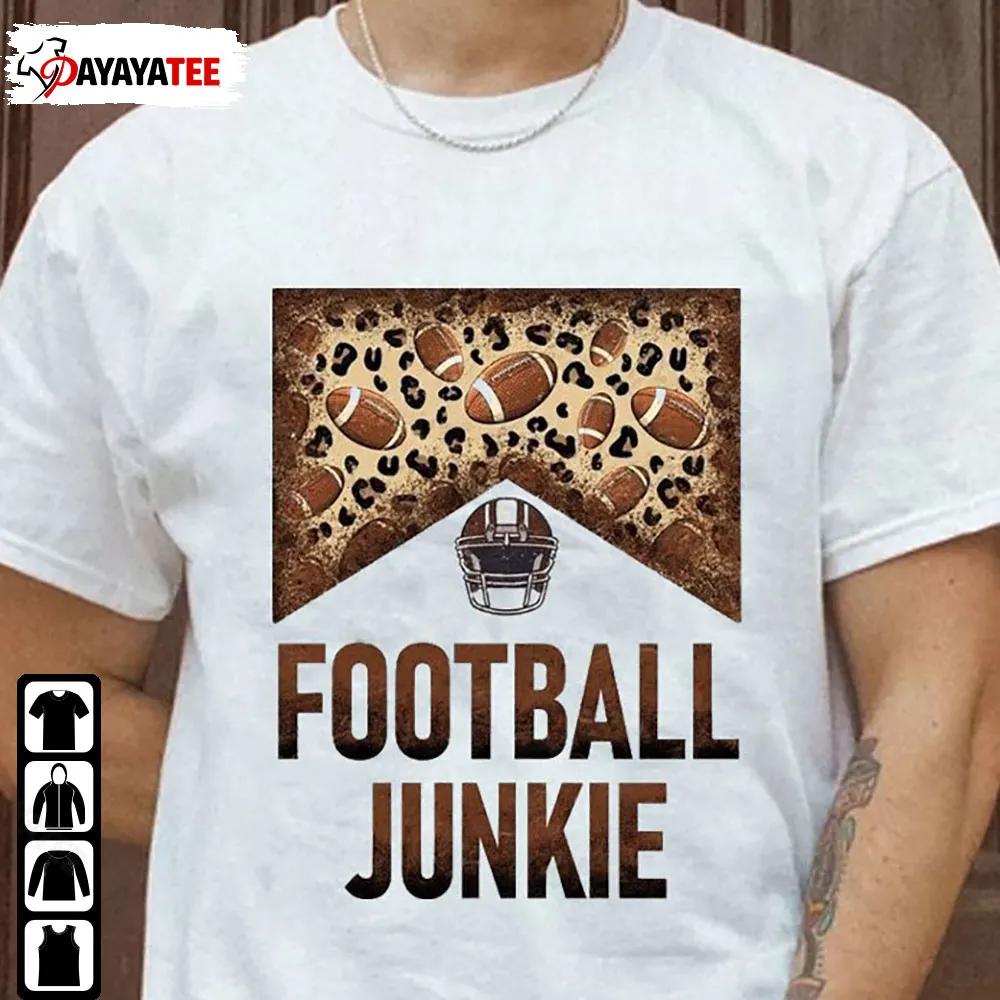 Leopard Football Junkie Shirt Matching Patches Western Autumn Football - Ingenious Gifts Your Whole Family