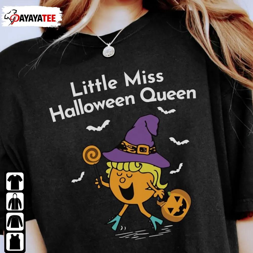 Little Miss Halloween Queen Shirt Pumkin Fall Unisex Merch Gift - Ingenious Gifts Your Whole Family
