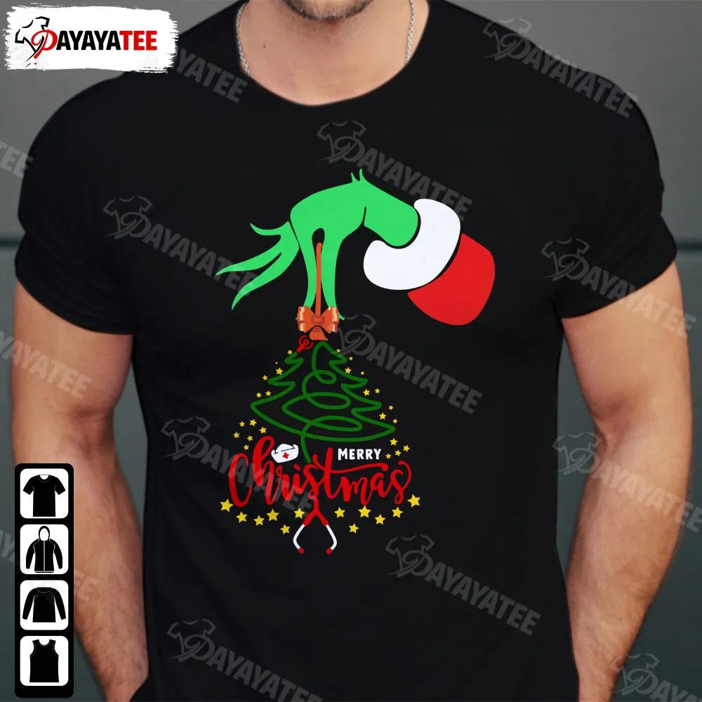 Merry Christmas Nurse Stethoscope Shirt Christmas Tree Bells Outfit For Xmas Parties - Ingenious Gifts Your Whole Family