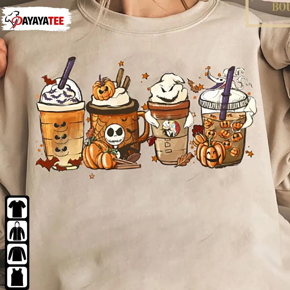 Nightmare Coffee Latte Shirt Pumpkin Spice Horror Fall Coffee Sweatshirt - Ingenious Gifts Your Whole Family
