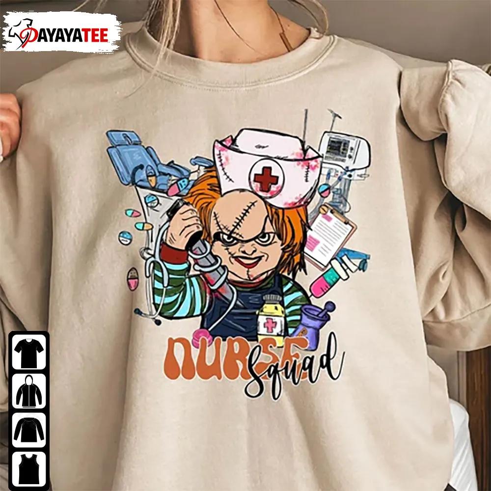 Nurse Squad Nurse Halloween Shirt Chucky Halloween Unisex Gift - Ingenious Gifts Your Whole Family
