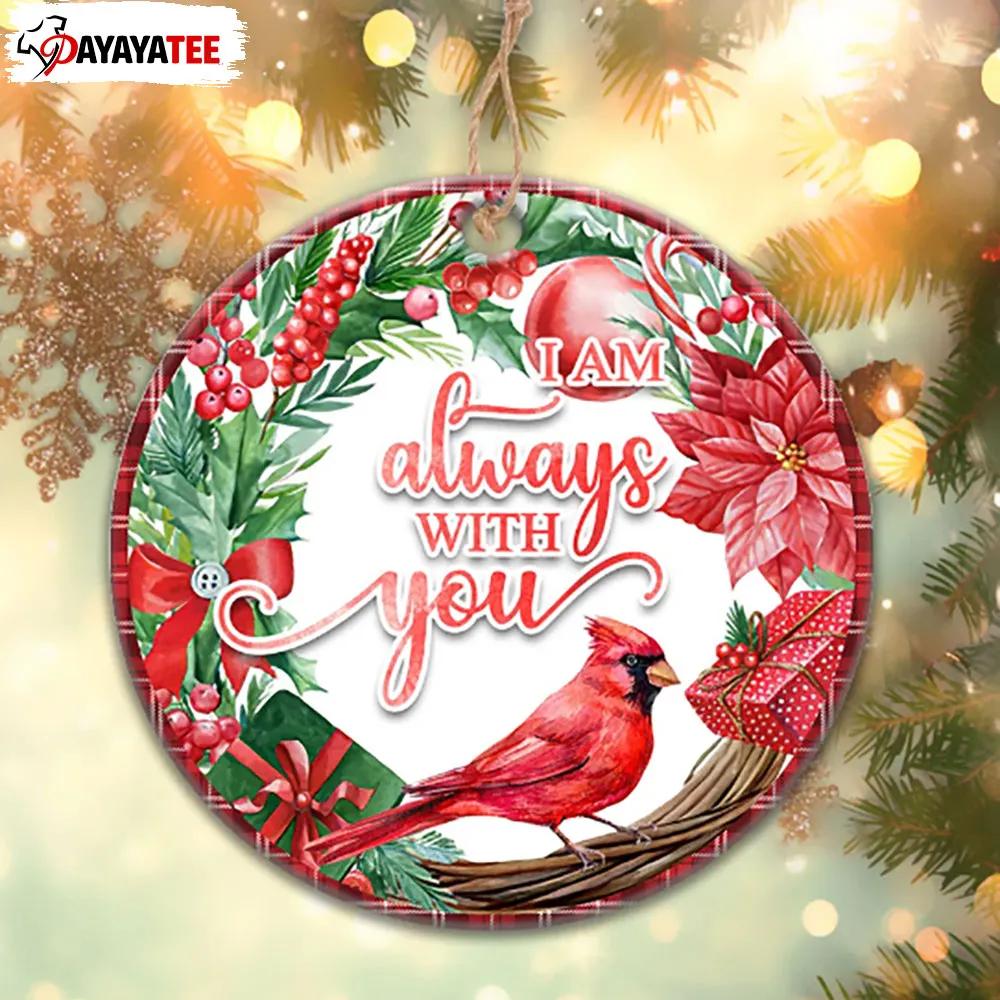 Red Cardinal Memorial Ornament Merry Christmas Wreath - Ingenious Gifts Your Whole Family