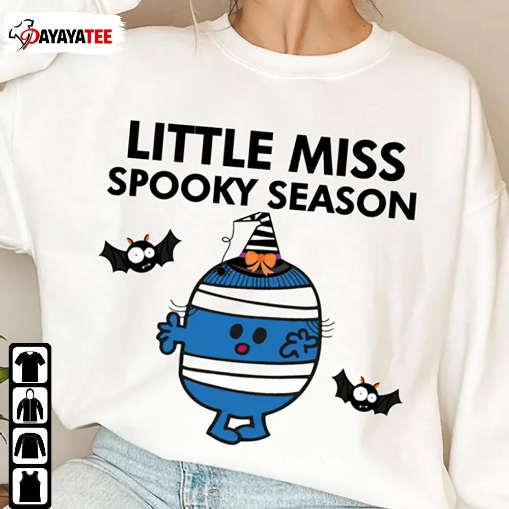 Retro Little Miss Spooky Season Shirt Halloween Queen Merch Gift - Ingenious Gifts Your Whole Family