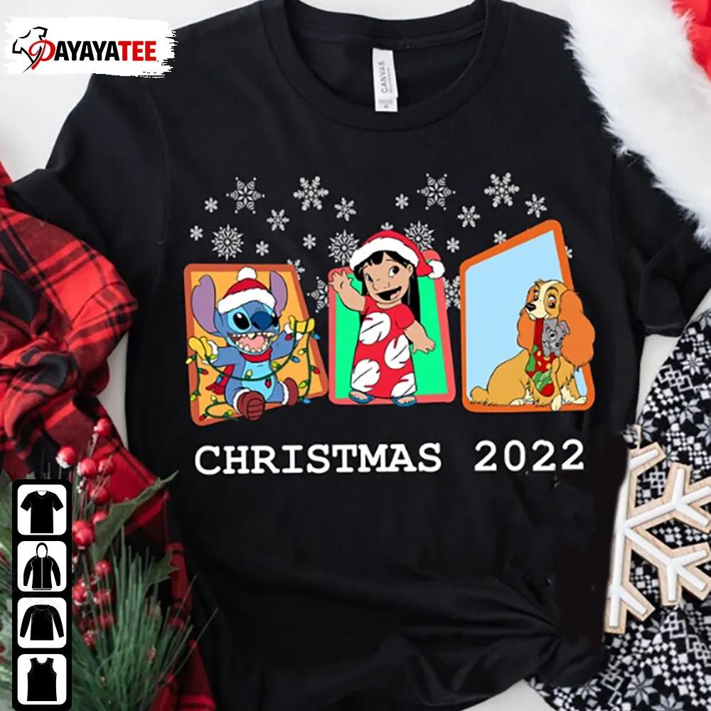 Santa Stitch And Lilo Disney Christams Christmas Shirt Gift Ideas For Her - Ingenious Gifts Your Whole Family