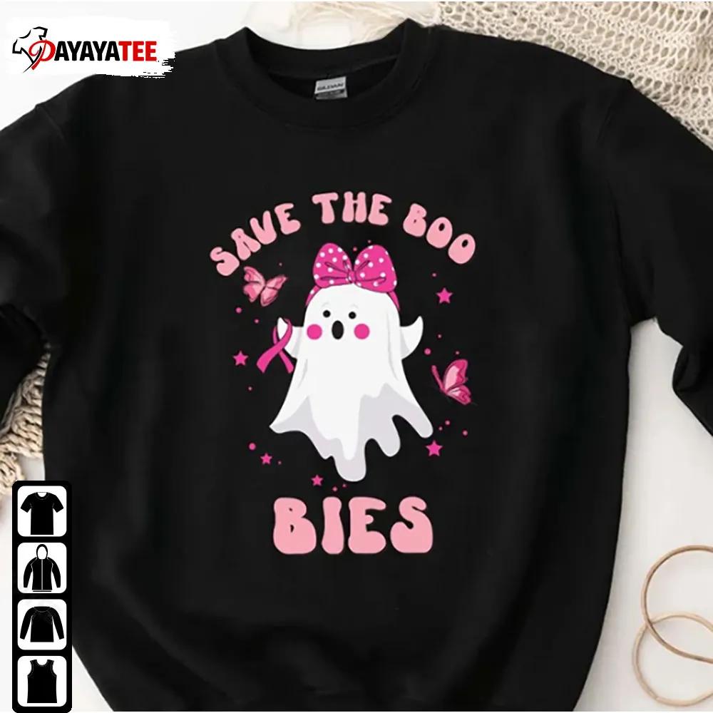 Save The Boobies Breast Cancer Shirt Halloween Cancer Warrior Awareness - Ingenious Gifts Your Whole Family