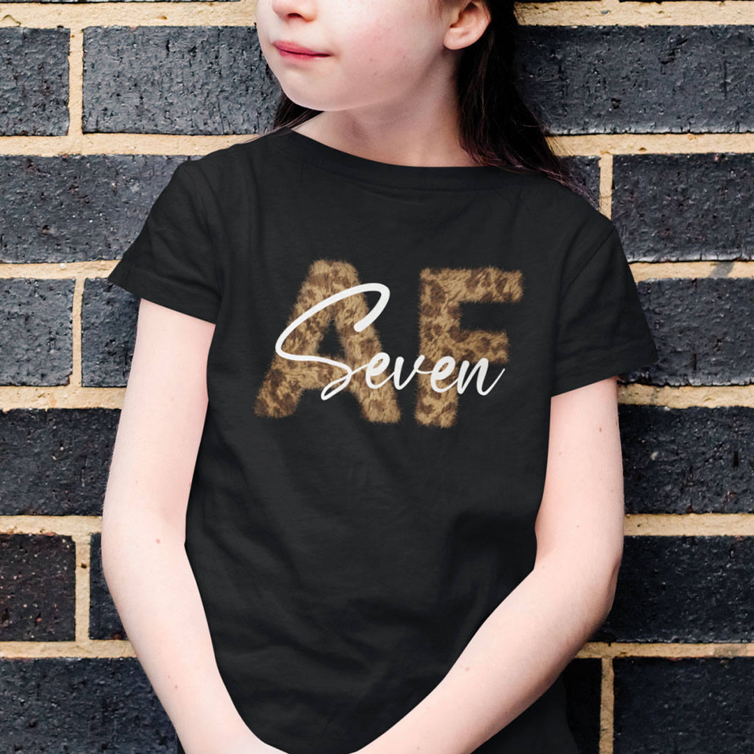 Seven AF Shirt Seven As Fuck 7th Birthday Tee