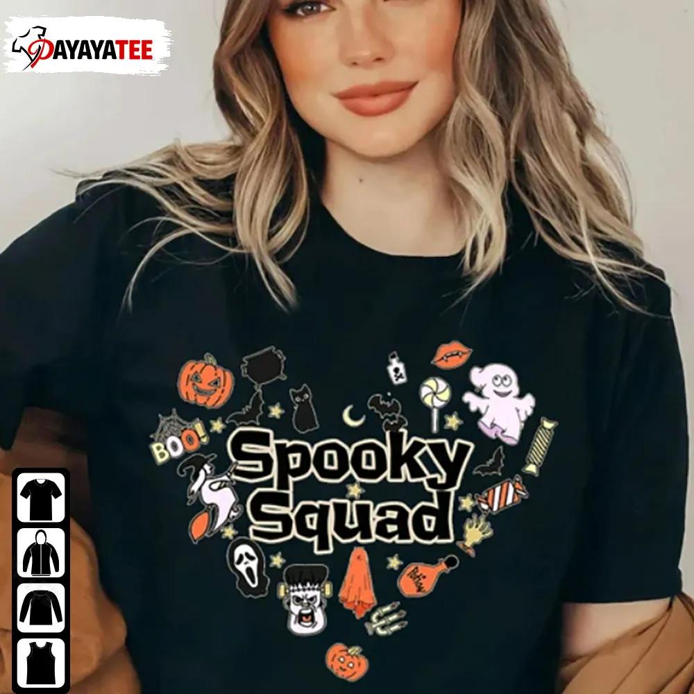 Spooky Squad Halloween Heart Doodle Shirt Little Things Unisex - Ingenious Gifts Your Whole Family