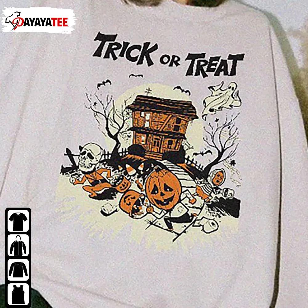 Trick Or Treat Pumpkin Sweatshirt Halloween - Ingenious Gifts Your Whole Family