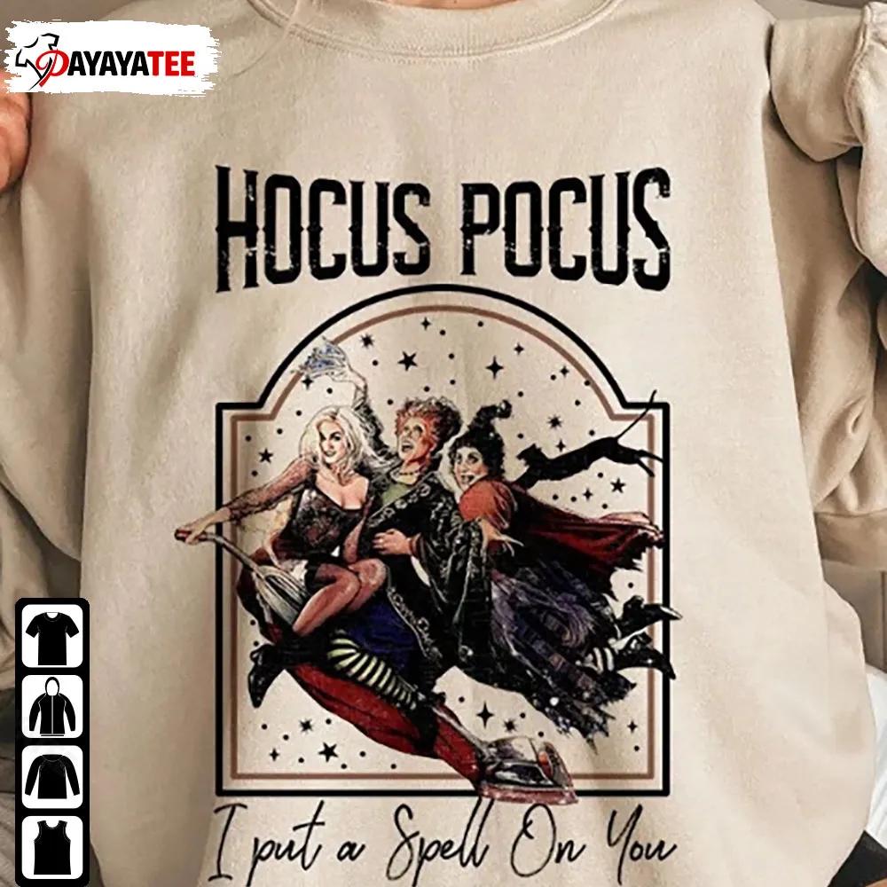 Vintage Halloween Hocus Pocus Sweatshirt I Put A Spell On You - Ingenious Gifts Your Whole Family
