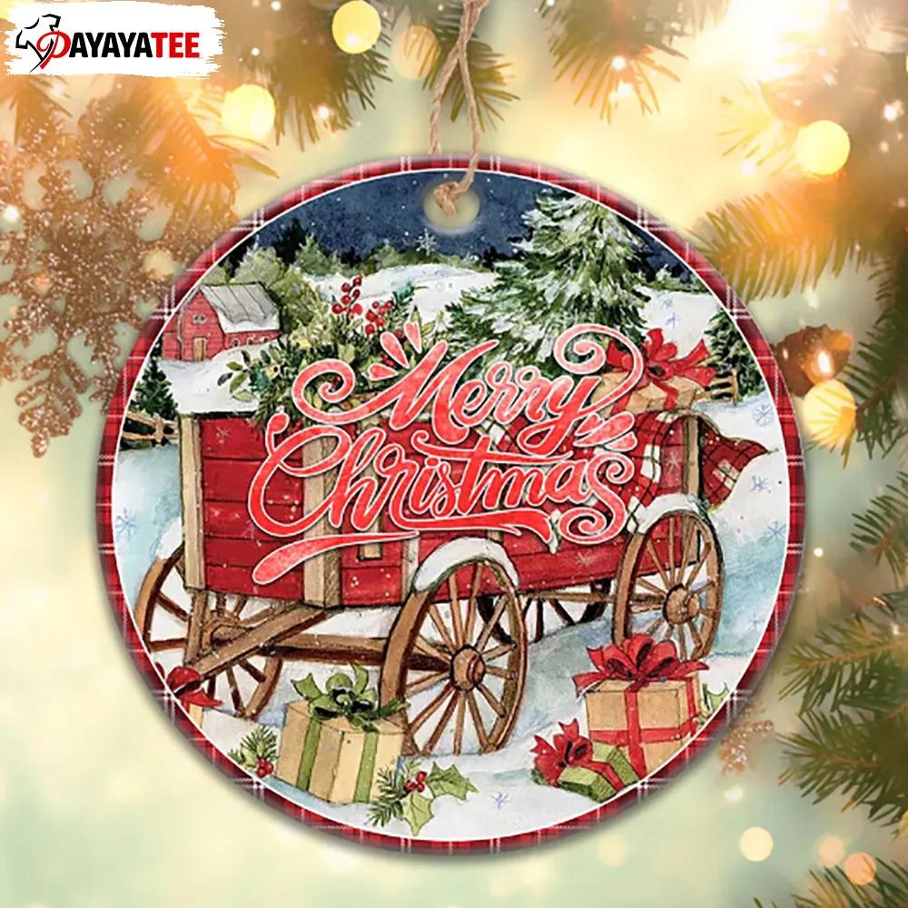 Vintage Red Truck Farmhouse Christmas Ornament - Ingenious Gifts Your Whole Family