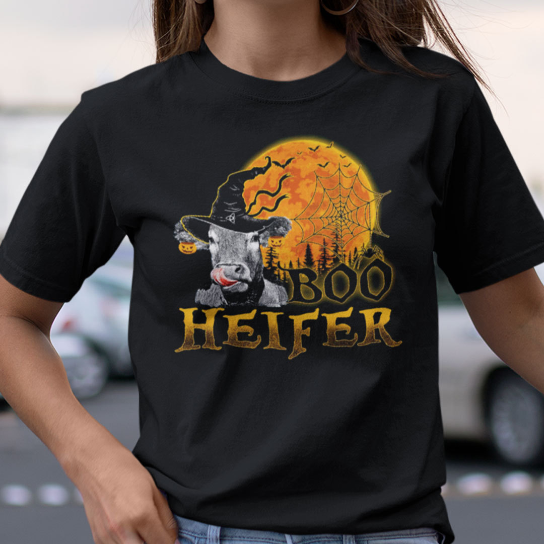 Boo Heifer Halloween T Shirt