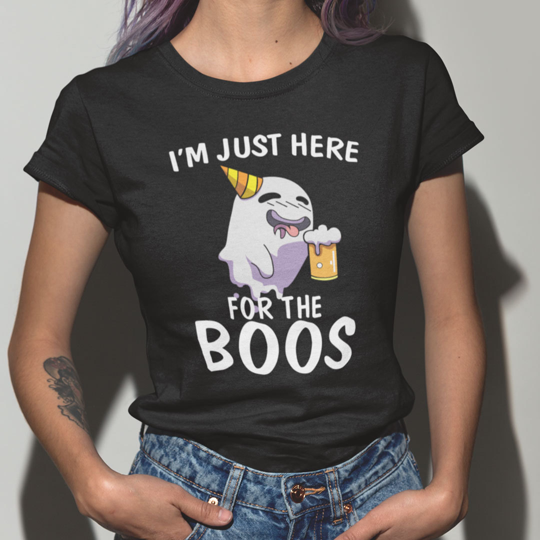 Im Just Here For The Boos Beer Halloween Shirt