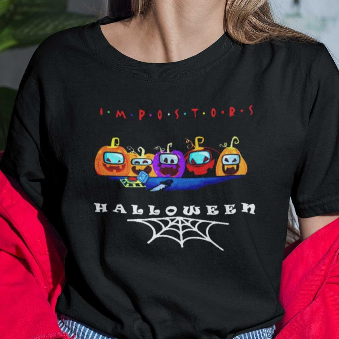 Impostor Halloween Among Us Shirt Pumpkins