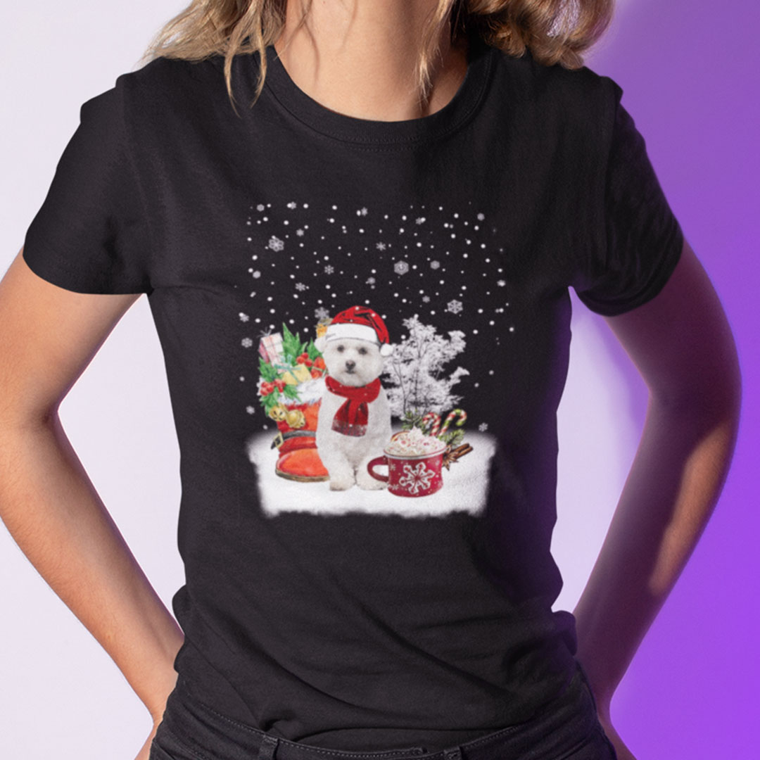 Dog Christmas Shirt Maltipoo Lovers
