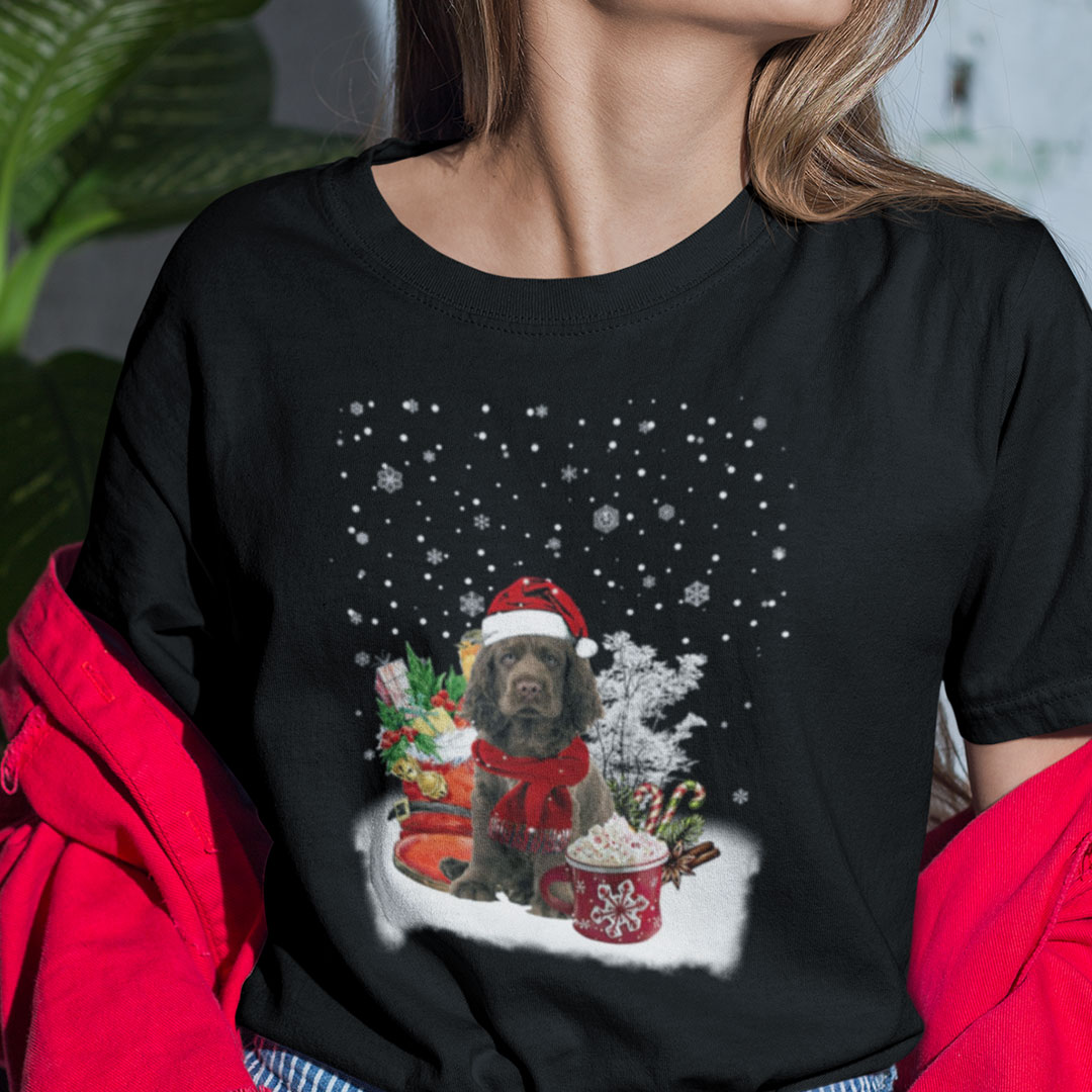 Dog Christmas Shirt Sussex Spaniel Lovers