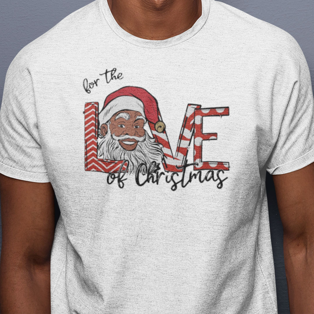 Black Santa For The Love Of Chrismas Shirt