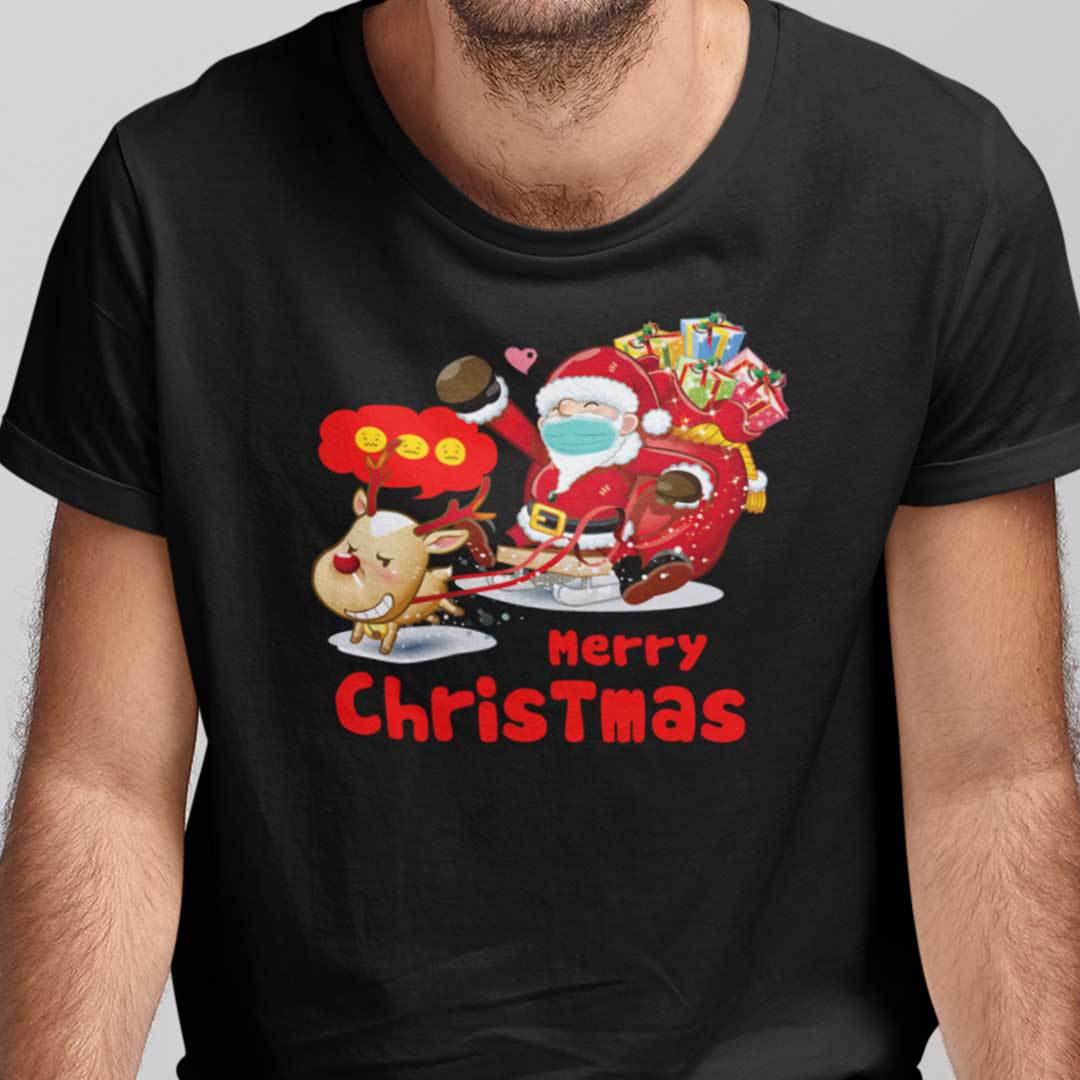 Character Christmas Shirts Santa Claus Reindeer