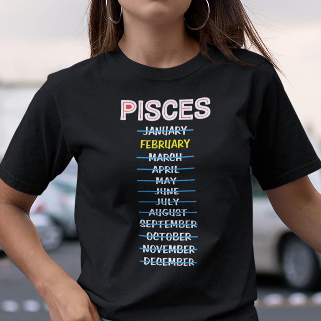 Pisces February Shirt Zodiac Pisces Tee