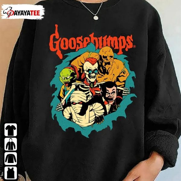 Goosebumps Vintage Retro Halloween Sweatshirt Shirt Horror Movie Spooky Season - Ingenious Gifts Your Whole Family