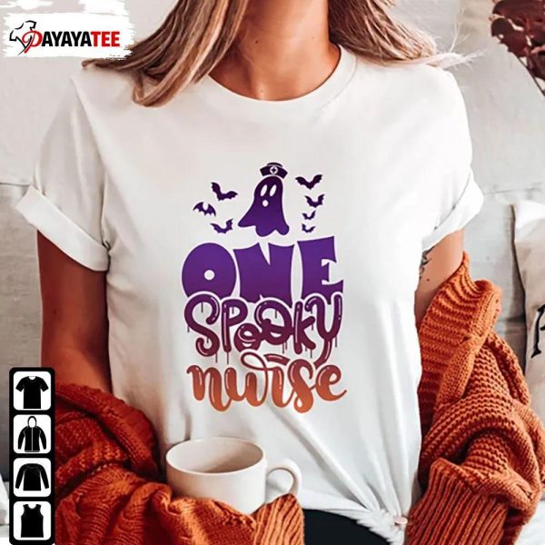 One Spooky Nurse Shirt Halloween Nurse Ghost Unisex - Ingenious Gifts Your Whole Family
