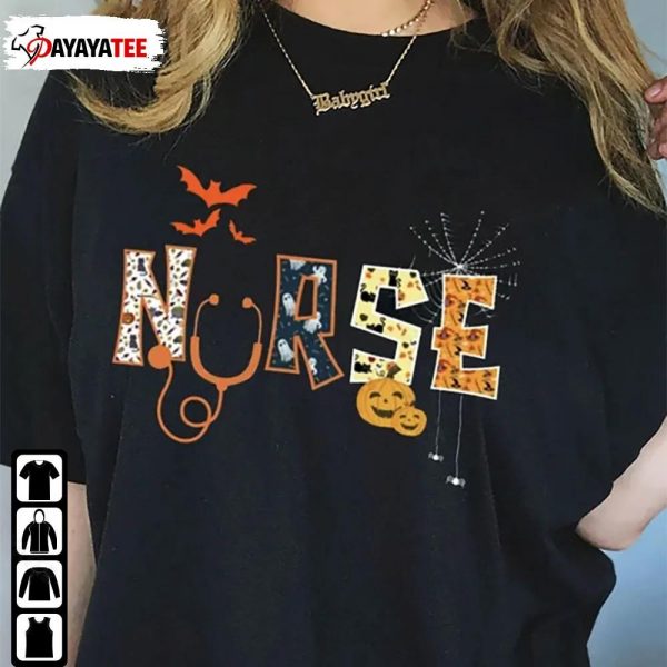 Nurse Crna Halloween Shirt Icu Spider Web Pumpkin Unisex - Ingenious Gifts Your Whole Family