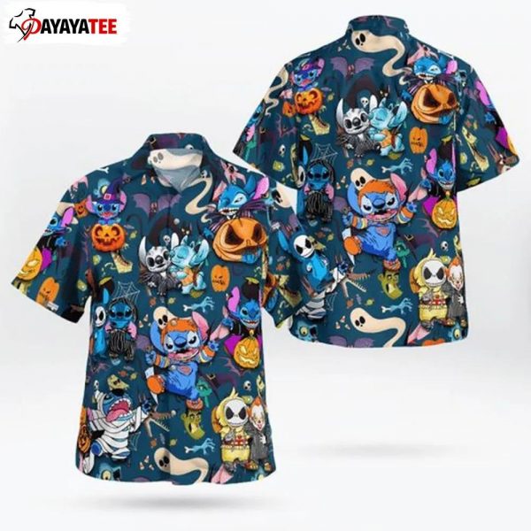 Stitch Halloween Hawaiian Shirt Disney Halloween Aloha Beach Disneyland - Ingenious Gifts Your Whole Family
