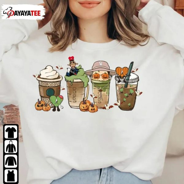 Halloween Bad Bunny Shirt Horror Coffee Latte Un Verano Sin Ti - Ingenious Gifts Your Whole Family
