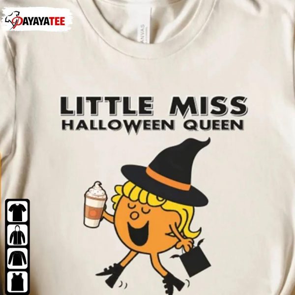 Funny Little Miss Halloween Queen Shirt Fall Unisex Merch Gift - Ingenious Gifts Your Whole Family