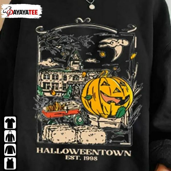 Vintage Halloweentown Est 1998 Sweatshirt Pumpkin Spooky - Ingenious Gifts Your Whole Family