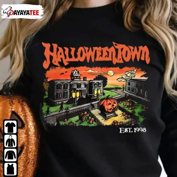 Vintage Halloweentown University Est 1998 Sweatshirt Halloween Merch Gifts - Ingenious Gifts Your Whole Family