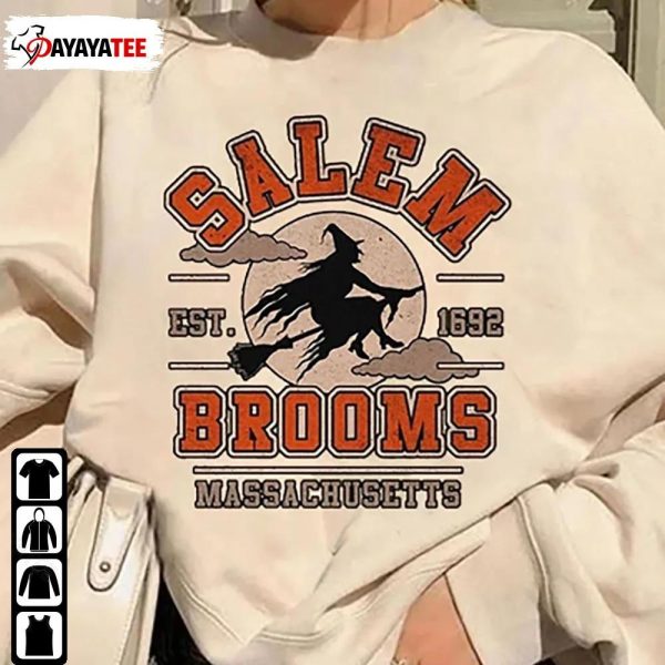 Salem Brooms Est 1692 Sweatshirt Salem Massachusetts Witches - Ingenious Gifts Your Whole Family