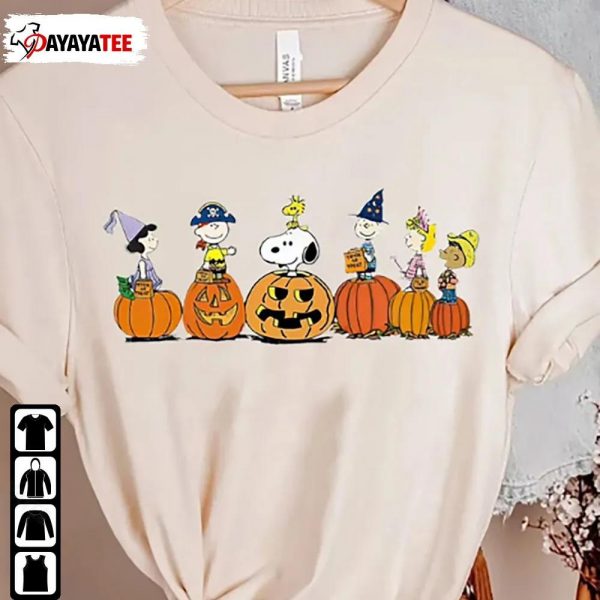 Snoopy Dog Halloween Pumpkins Shirt Snoopy And Friends Autumn Fall - Ingenious Gifts Your Whole Family