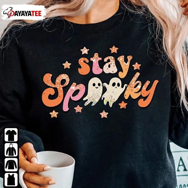 Funny Stay Spooky Shirt Spooky Vibe Halloween Smiley Spooky - Ingenious Gifts Your Whole Family