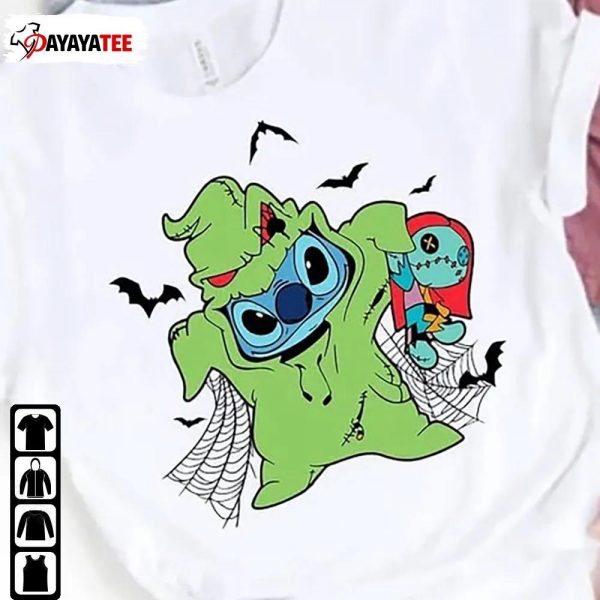 Oogie Boogie Stitch Hallowwen Shirt Disney Horror Movie Characters - Ingenious Gifts Your Whole Family