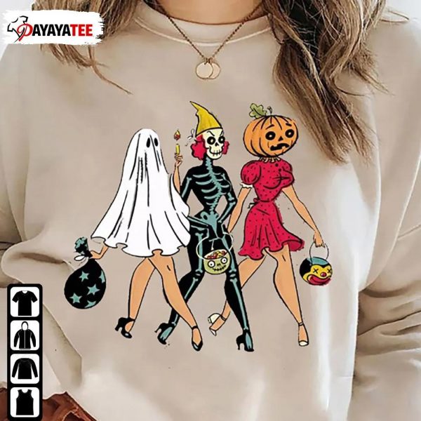 Pumpkin Face Skeleton Star Sweatshirt Skeleton Pumpkins Halloween Hoodie - Ingenious Gifts Your Whole Family