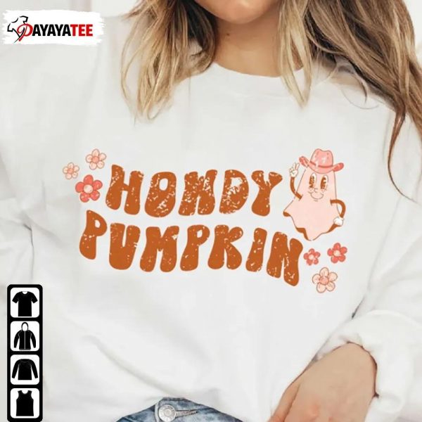 Halloween Howdy Pumpkin Shirt Spooky Season - Ingenious Gifts Your Whole Family