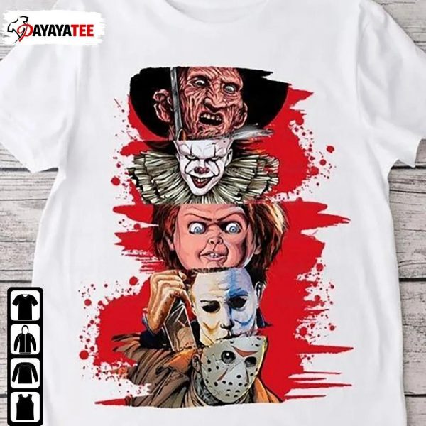 Horror Characters Movie Killers Shirt Halloween Scary Movies - Ingenious Gifts Your Whole Family