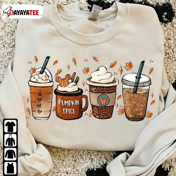 Cute Fall Sweatshirt Pumpkin Spice Latte Disney Trip Sweatshirt - Ingenious Gifts Your Whole Family