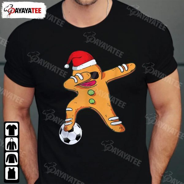 Christmas Dabbing Santa Gingerbread Soccer Sunglasses Shirt Funny Outfit To Xmas Party - Ingenious Gifts Your Whole Family
