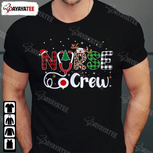 Christmas Nurse Crew Shirt Funny Santa Hat Snow Funny Light In Snow Great Gift Xmas Noel - Ingenious Gifts Your Whole Family