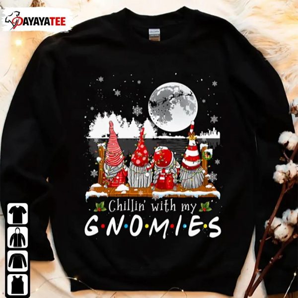 Chillin With My Gnomies Merry Christmas Pajamas Shirt - Ingenious Gifts Your Whole Family